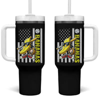 Funny Bananas Lover Baseball Vintage American Flag Tumbler With Handle - Wonder Print Shop
