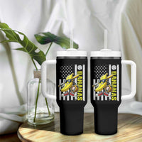 Funny Bananas Lover Baseball Vintage American Flag Tumbler With Handle - Wonder Print Shop