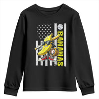 Funny Bananas Lover Baseball Vintage American Flag Youth Sweatshirt - Wonder Print Shop
