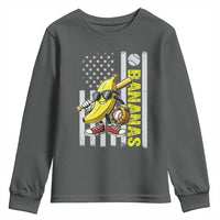Funny Bananas Lover Baseball Vintage American Flag Youth Sweatshirt - Wonder Print Shop