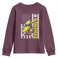 Funny Bananas Lover Baseball Vintage American Flag Youth Sweatshirt - Wonder Print Shop