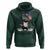 Funny Feral And Free Hoodie 4th of July Patriotic Raccoon With American Flag Fireworks - Wonder Print Shop