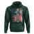 One Nation Under God Hoodie 4th Of July Patriotic Christian Vintage Cross American Flag - Wonder Print Shop