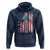 One Nation Under God Hoodie 4th Of July Patriotic Christian Vintage Cross American Flag - Wonder Print Shop