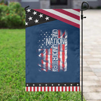 One Nation Under God Garden Flag 4th Of July Patriotic Christian Vintage Cross American Flag