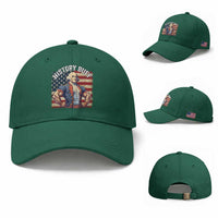 Funny George Washington Weightlifting History Buff Baseball Cap 4th of July Patriotic
