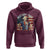 Funny George Washington Weightlifting History Buff Hoodie 4th of July Patriotic - Wonder Print Shop