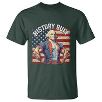 Funny George Washington Weightlifting History Buff T Shirt 4th of July Patriotic - Wonder Print Shop