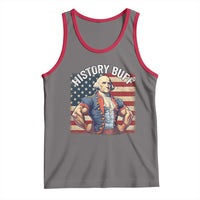 Funny George Washington Weightlifting History Buff Tank Top 4th of July Patriotic - Wonder Print Shop
