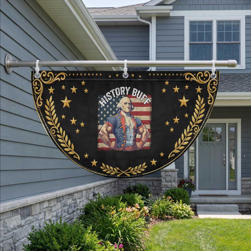 Funny George Washington Weightlifting History Buff Patriotic Fan Flag 4th of July Patriotic