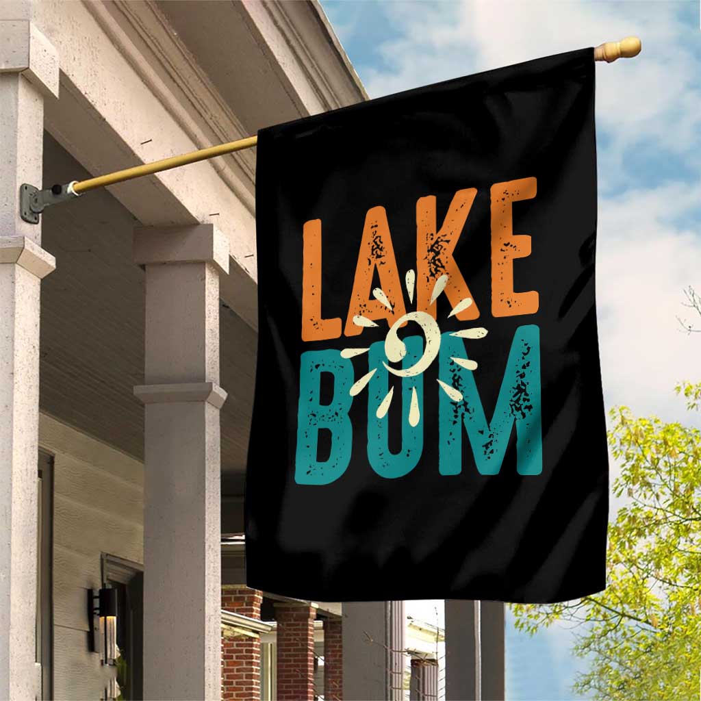 Funny Lake Bum Summer Vacation Garden Flag Lake Life Sun Light - Wonder Print Shop