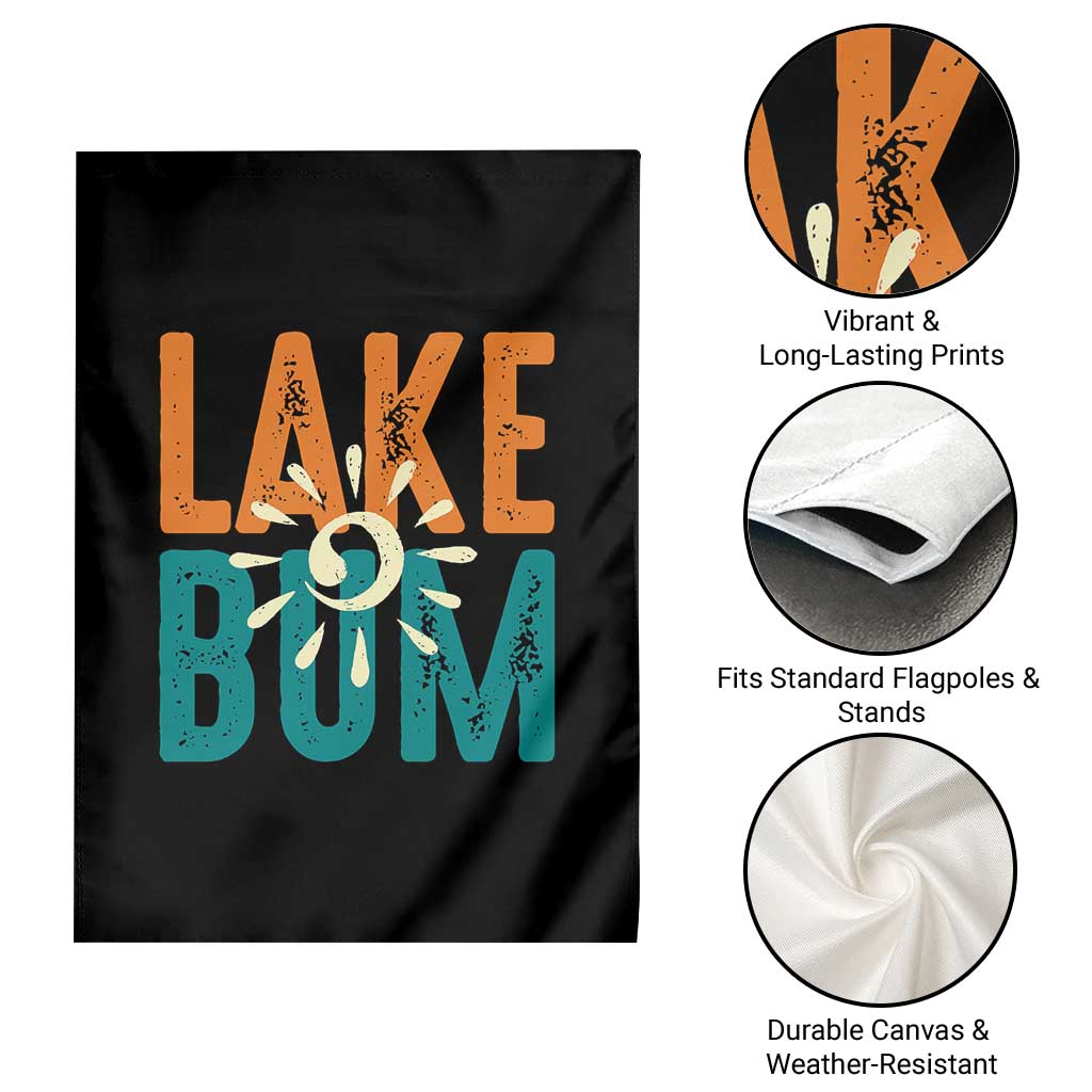Funny Lake Bum Summer Vacation Garden Flag Lake Life Sun Light - Wonder Print Shop