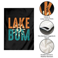 Funny Lake Bum Summer Vacation Garden Flag Lake Life Sun Light - Wonder Print Shop