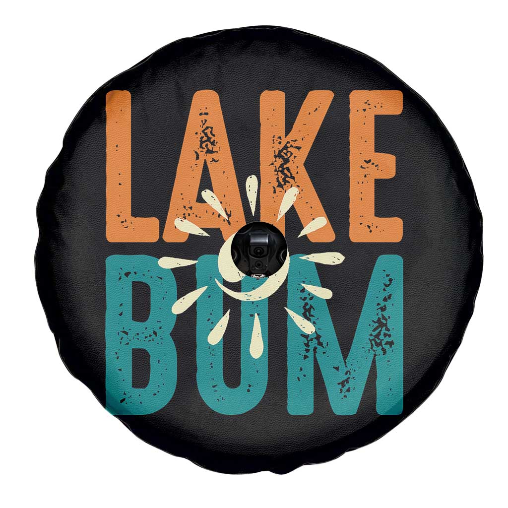 Funny Lake Bum Summer Vacation Spare Tire Cover Lake Life Sun Light - Wonder Print Shop
