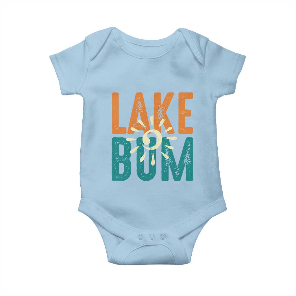 Funny Lake Bum Summer Vacation Baby Onesie Lake Life Sun Light - Wonder Print Shop