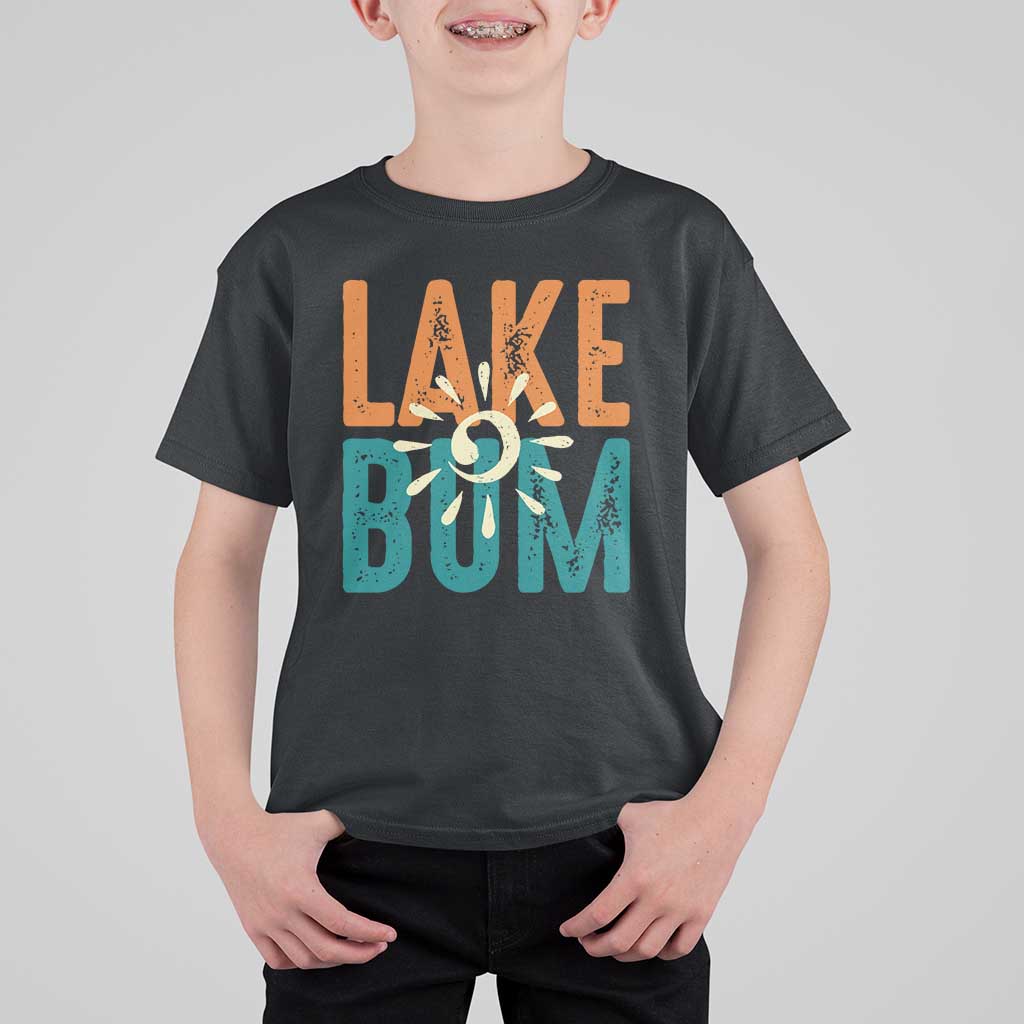 Funny Lake Bum Summer Vacation T Shirt For Kid Lake Life Sun Light - Wonder Print Shop