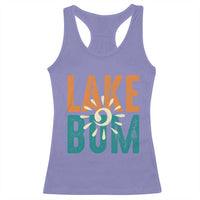 Funny Lake Bum Summer Vacation Racerback Tank Top Lake Life Sun Light - Wonder Print Shop
