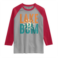 Funny Lake Bum Summer Vacation Raglan Shirt Lake Life Sun Light - Wonder Print Shop