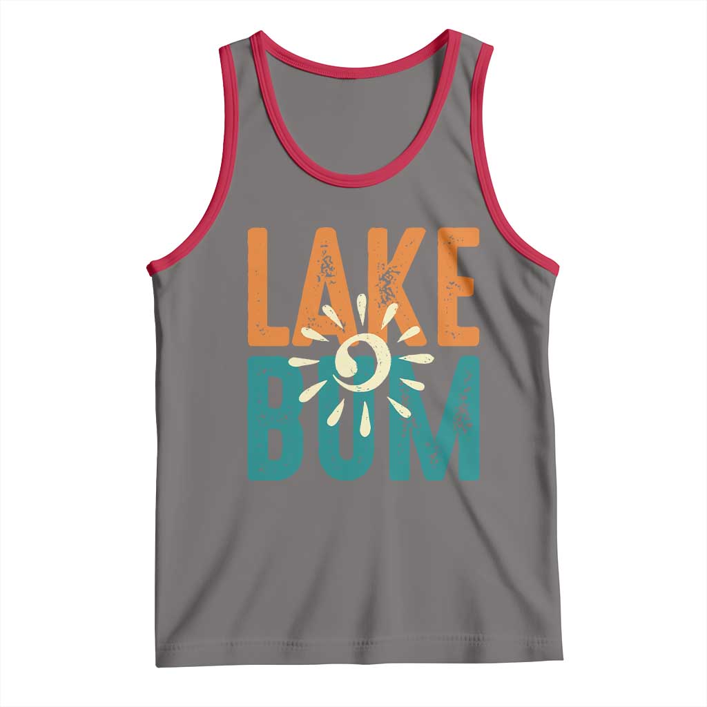 Funny Lake Bum Summer Vacation Tank Top Lake Life Sun Light - Wonder Print Shop