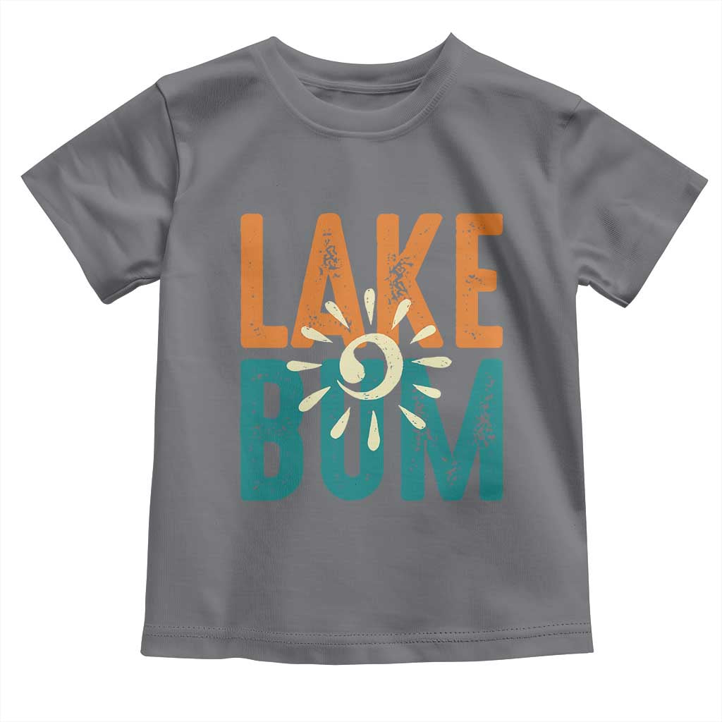 Funny Lake Bum Summer Vacation Toddler T Shirt Lake Life Sun Light - Wonder Print Shop