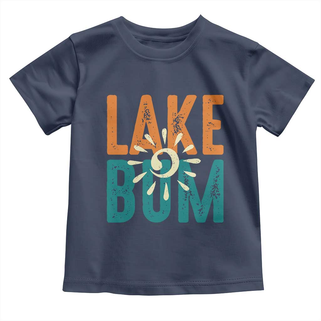 Funny Lake Bum Summer Vacation Toddler T Shirt Lake Life Sun Light - Wonder Print Shop