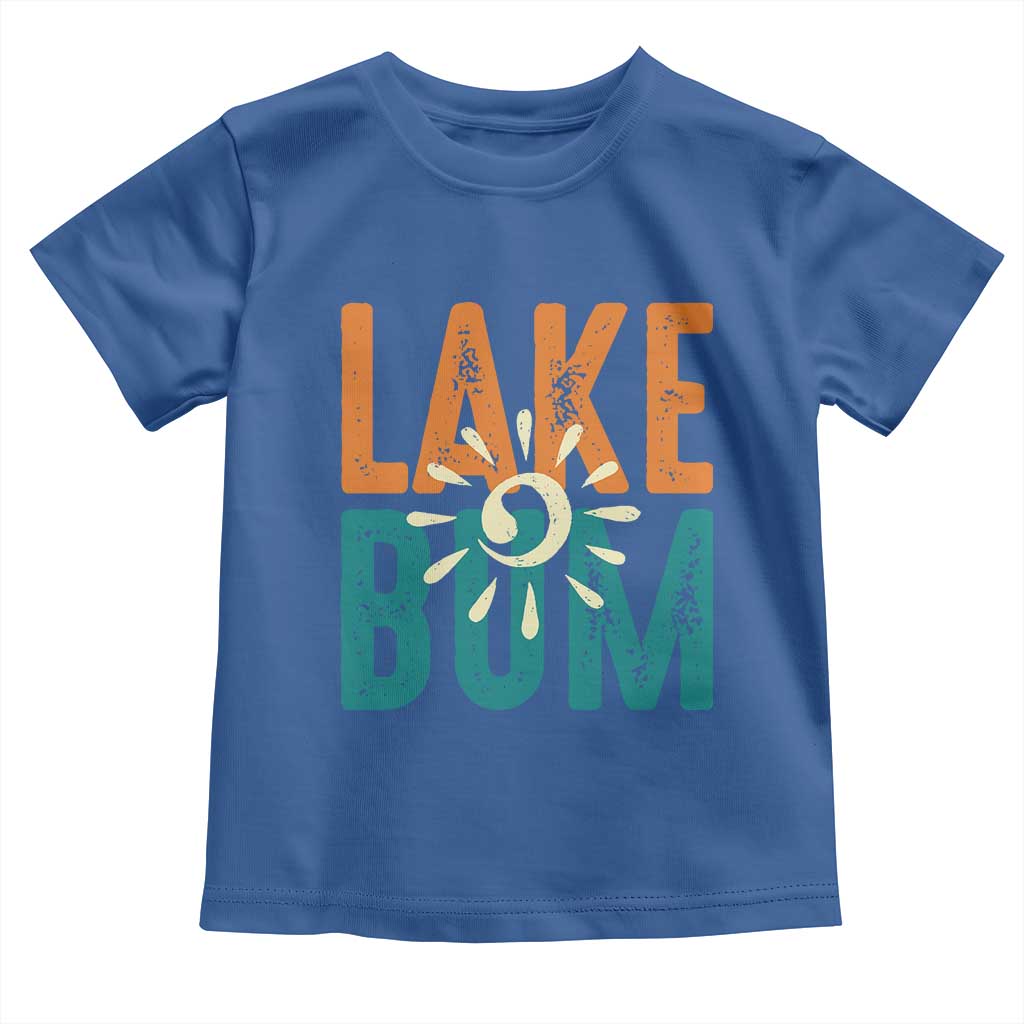 Funny Lake Bum Summer Vacation Toddler T Shirt Lake Life Sun Light - Wonder Print Shop
