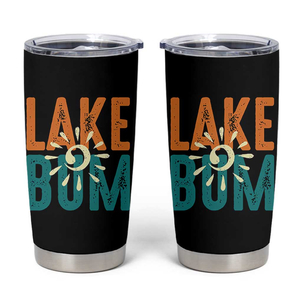 Funny Lake Bum Summer Vacation Tumbler Cup Lake Life Sun Light - Wonder Print Shop