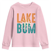 Funny Lake Bum Summer Vacation Youth Sweatshirt Lake Life Sun Light - Wonder Print Shop
