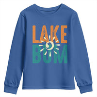 Funny Lake Bum Summer Vacation Youth Sweatshirt Lake Life Sun Light - Wonder Print Shop