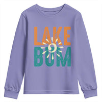 Funny Lake Bum Summer Vacation Youth Sweatshirt Lake Life Sun Light - Wonder Print Shop