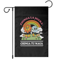 Chinga La Migra Chinga Tu Maga Garden Flag Immigration Rights - Wonder Print Shop