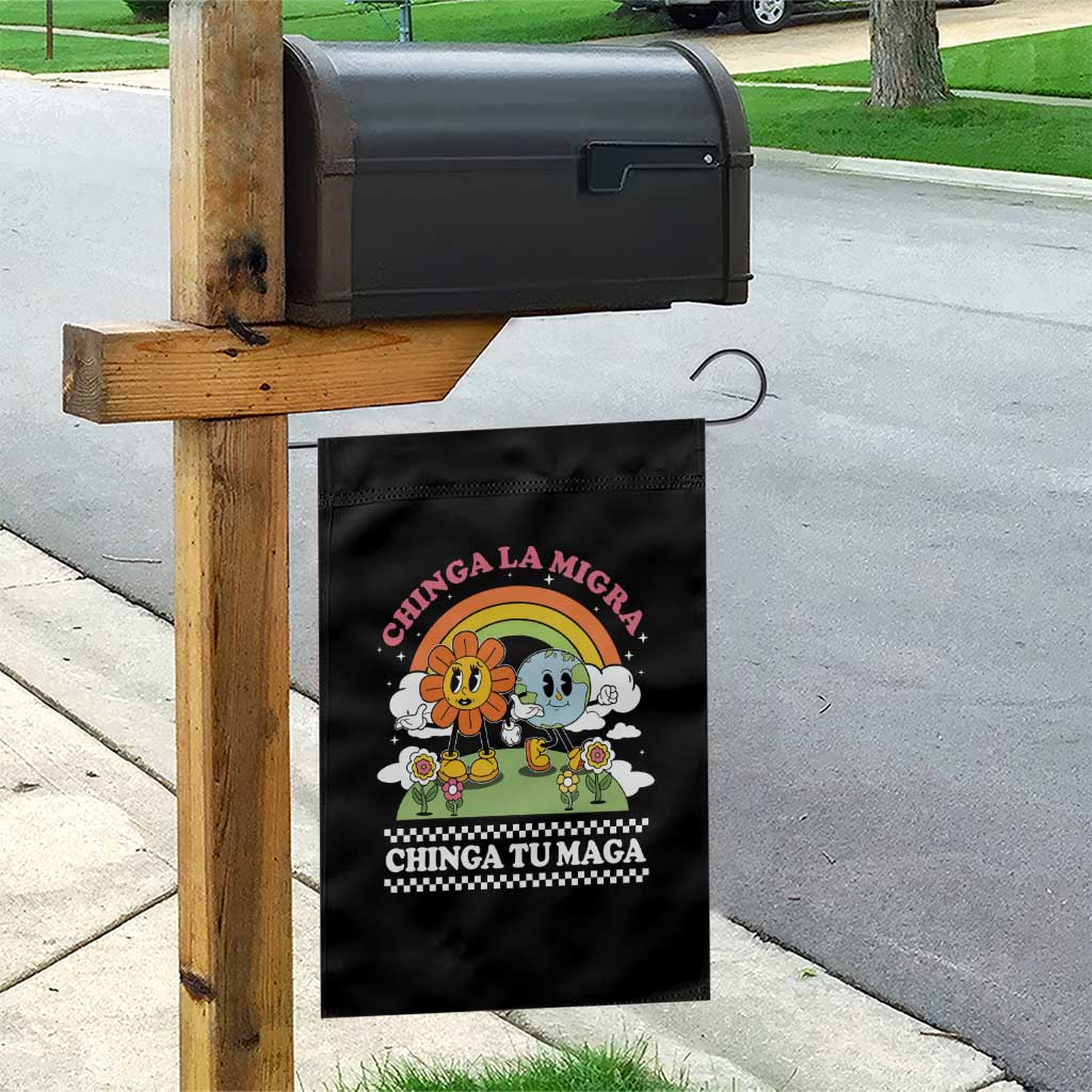 Chinga La Migra Chinga Tu Maga Garden Flag Immigration Rights - Wonder Print Shop