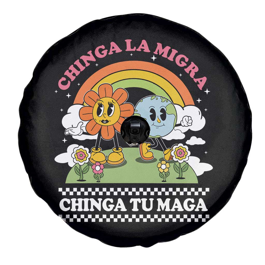 Chinga La Migra Chinga Tu Maga Spare Tire Cover Immigration Rights - Wonder Print Shop
