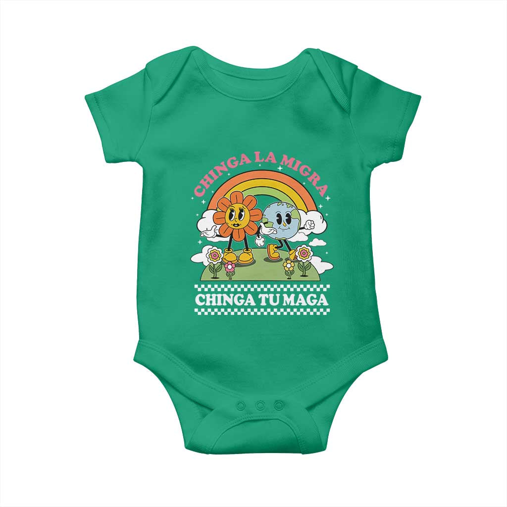 Chinga La Migra Chinga Tu Maga Baby Onesie Immigration Rights - Wonder Print Shop