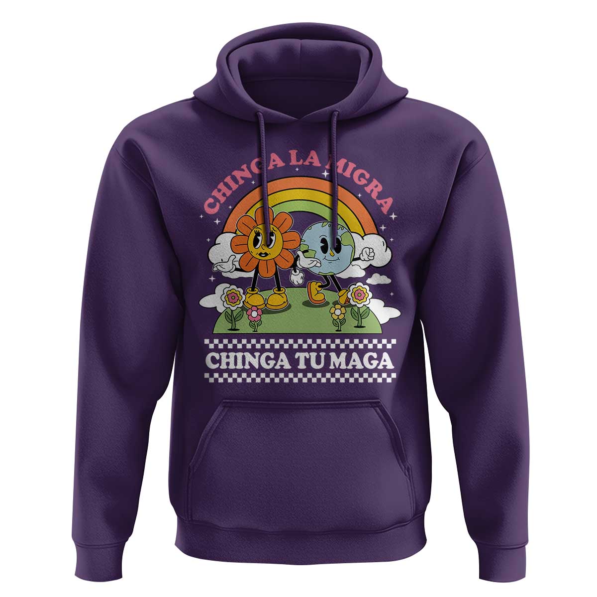 Chinga La Migra Chinga Tu Maga Hoodie Immigration Rights - Wonder Print Shop