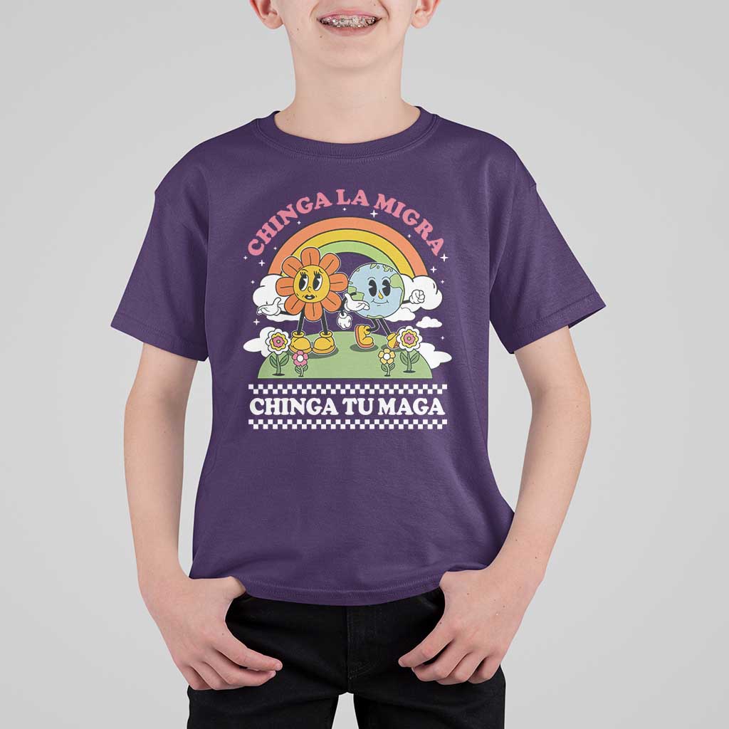 Chinga La Migra Chinga Tu Maga T Shirt For Kid Immigration Rights - Wonder Print Shop