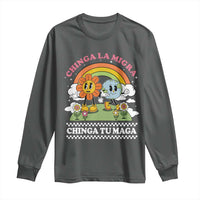 Chinga La Migra Chinga Tu Maga Long Sleeve Shirt Immigration Rights - Wonder Print Shop
