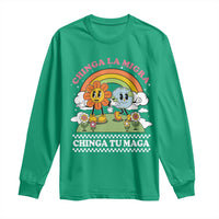 Chinga La Migra Chinga Tu Maga Long Sleeve Shirt Immigration Rights - Wonder Print Shop