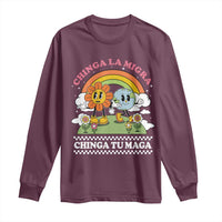 Chinga La Migra Chinga Tu Maga Long Sleeve Shirt Immigration Rights - Wonder Print Shop