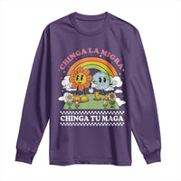 Chinga La Migra Chinga Tu Maga Long Sleeve Shirt Immigration Rights - Wonder Print Shop