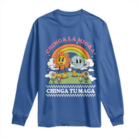 Chinga La Migra Chinga Tu Maga Long Sleeve Shirt Immigration Rights - Wonder Print Shop