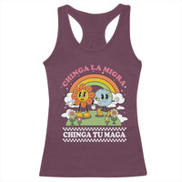 Chinga La Migra Chinga Tu Maga Racerback Tank Top Immigration Rights - Wonder Print Shop