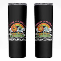 Chinga La Migra Chinga Tu Maga Skinny Tumbler Immigration Rights - Wonder Print Shop