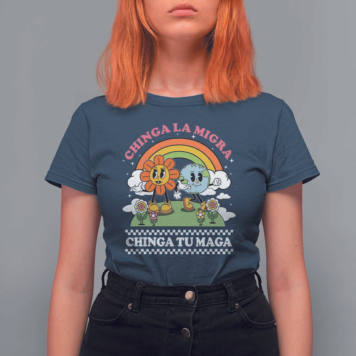 Chinga La Migra Chinga Tu Maga T Shirt For Women Immigration Rights - Wonder Print Shop