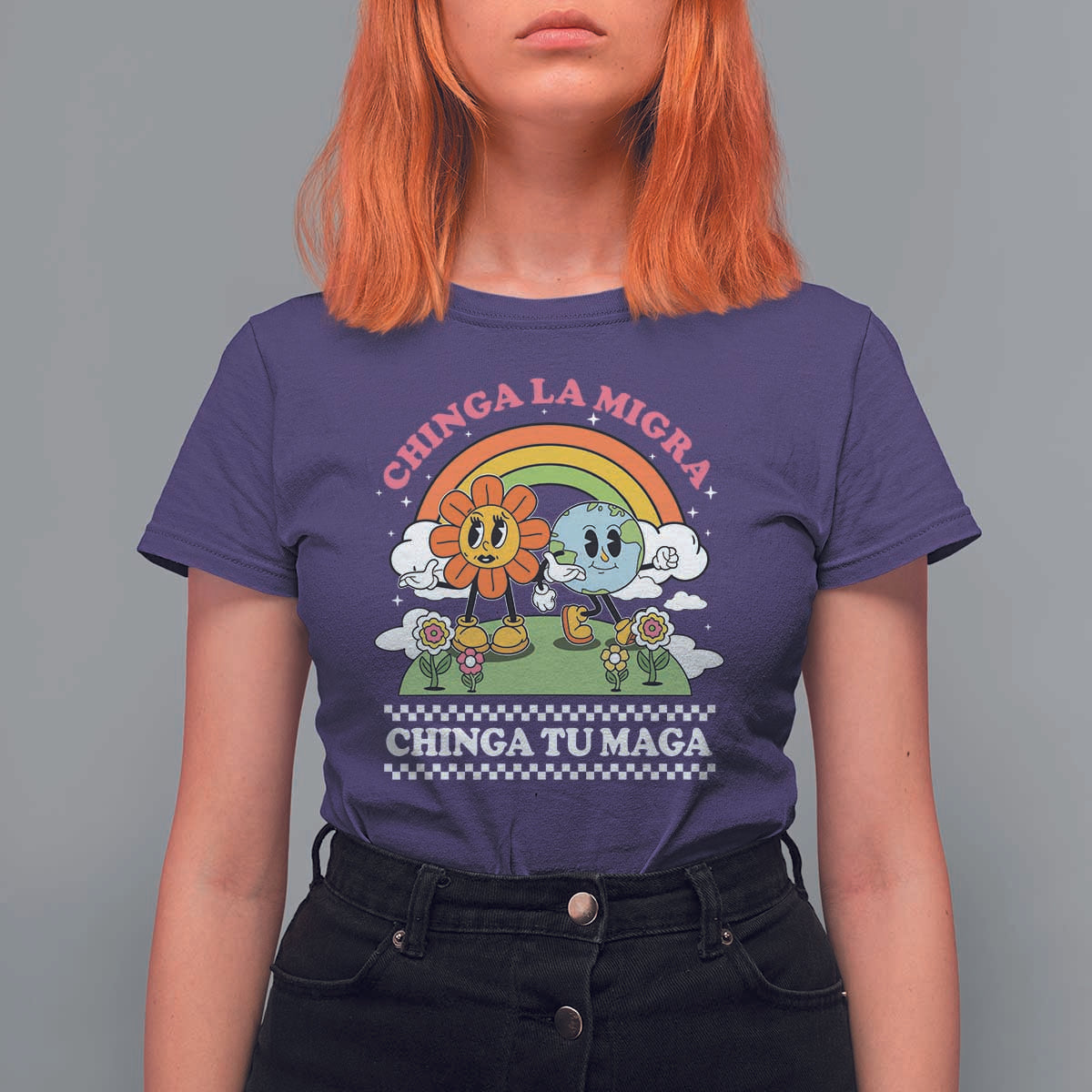 Chinga La Migra Chinga Tu Maga T Shirt For Women Immigration Rights - Wonder Print Shop