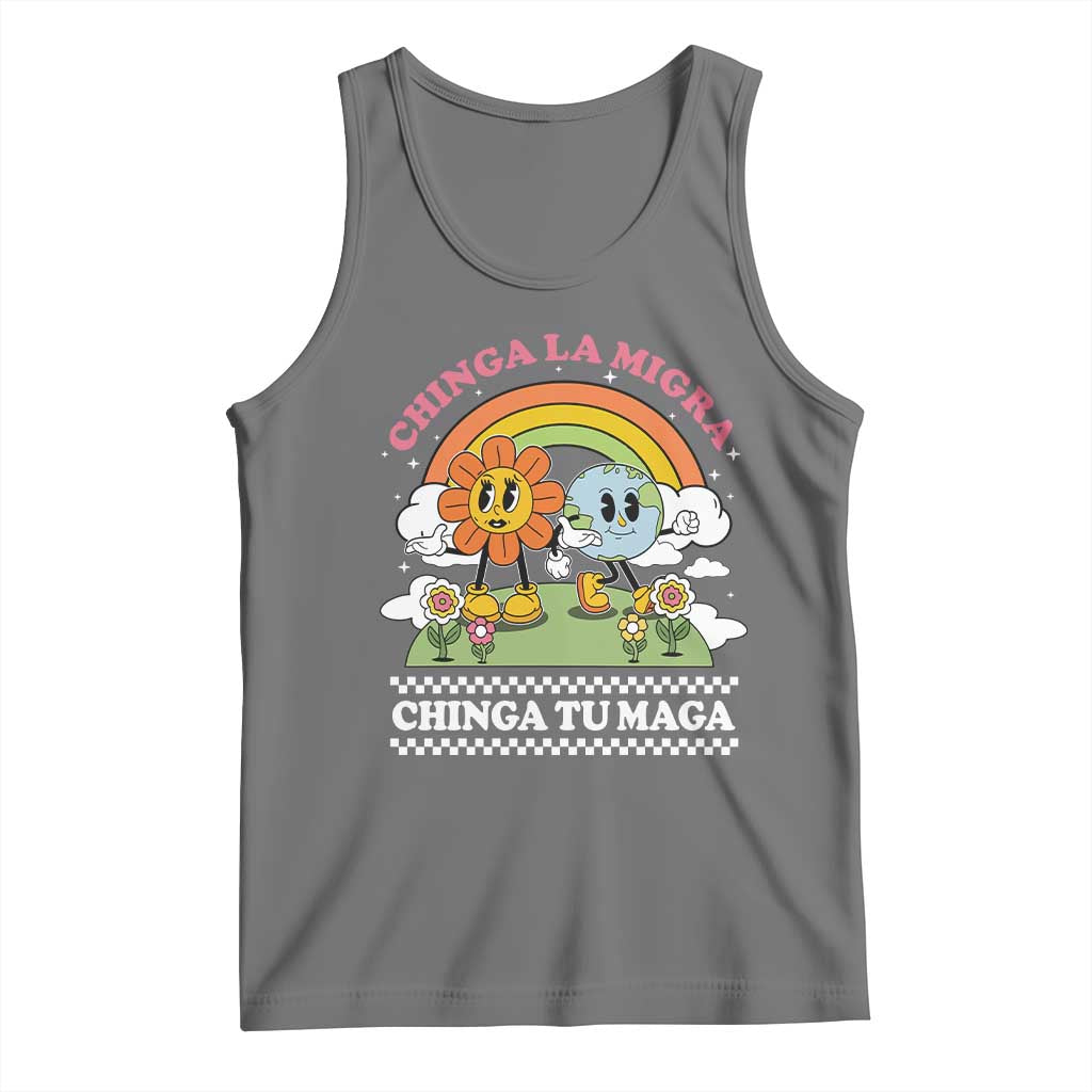 Chinga La Migra Chinga Tu Maga Tank Top Immigration Rights - Wonder Print Shop