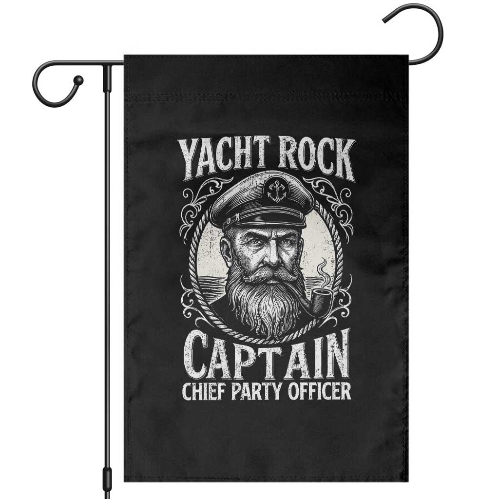 Funny Yacht Rock Captain Garden Flag Chief Party Officer Pontoon Boat Sailor - Wonder Print Shop