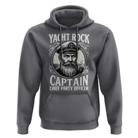 Funny Yacht Rock Captain Hoodie Chief Party Officer Pontoon Boat Sailor - Wonder Print Shop