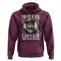 Funny Yacht Rock Captain Hoodie Chief Party Officer Pontoon Boat Sailor - Wonder Print Shop