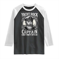 Funny Yacht Rock Captain Raglan Shirt Chief Party Officer Pontoon Boat Sailor - Wonder Print Shop